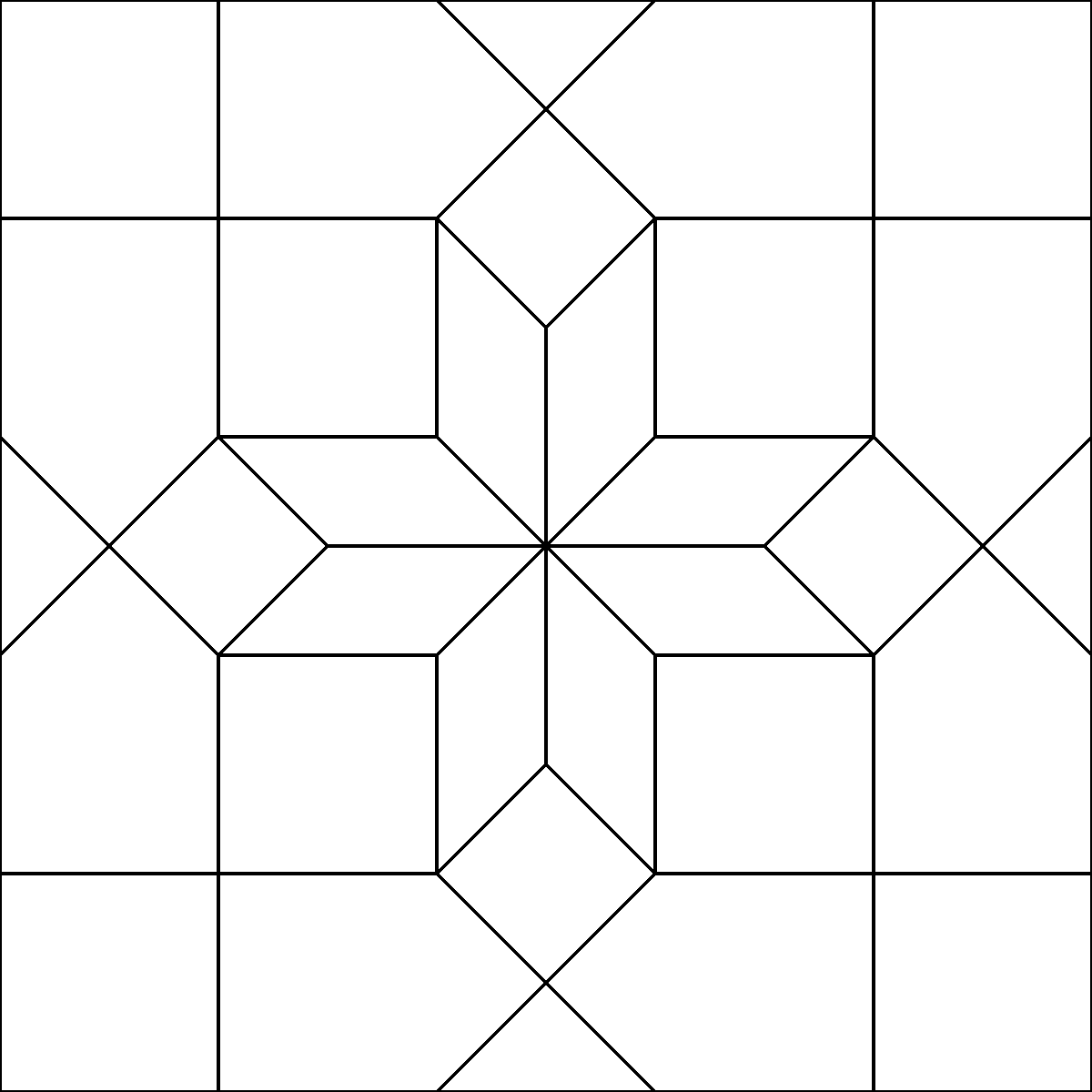 Pattern 175, St. Louis Star barn quilt pattern thumbnail
